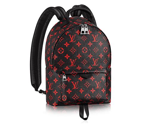 louis vuitton palm springs mini backpack black and red|louis vuitton small backpack price.